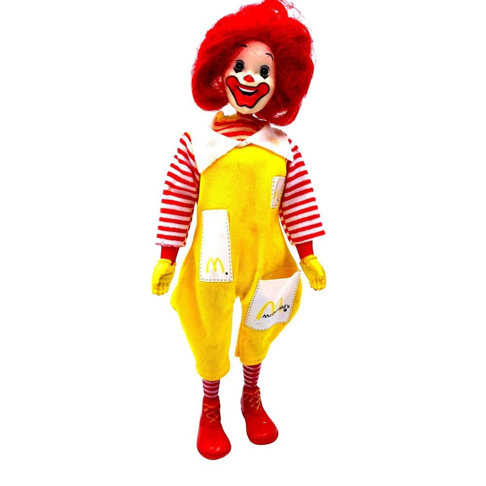 Vintage 1976 Ronald McDonald Remco Doll Articulated 10" Collectible Toy Mascot